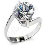 4.00ct Clear CubicZirconia Solitaire Costume, Engagement Style ring- Size 8