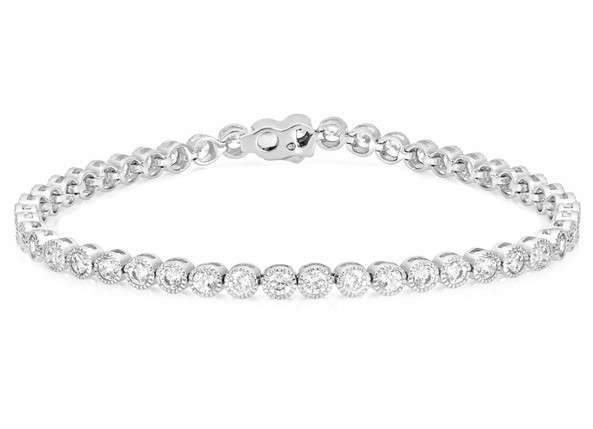 5.06ctw *Gorgeous* Cr Diamond Tennis Bracelet*18cm*