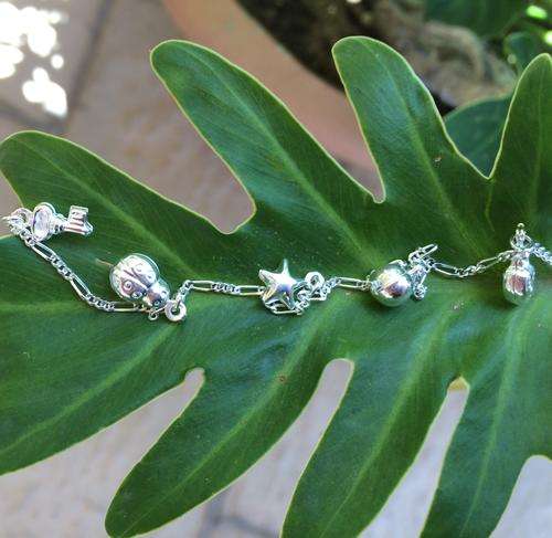 *Genuine Sterling Silver* Charm Bracelet
