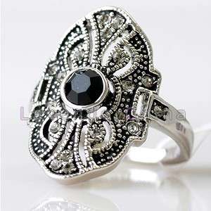 CZ and Rhinestone Crystal Ring Size J/ L