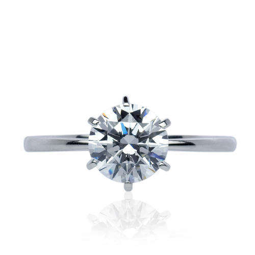 1.25ct CZ Solitaire Ring Size O - R