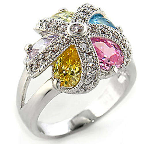 **NEW**Gorgeous Multicolour cocktail ring**Size 8