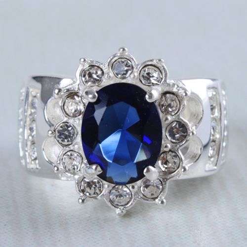 **NEW RANGE**Multi Gemstone Rings in Silver**Size 8