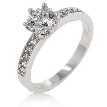 **Lovely 1ct solitaire engagement ring