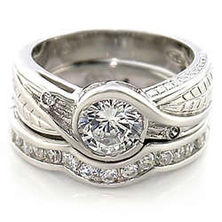 **Stunning 2-piece wedding set**2.55ctw**