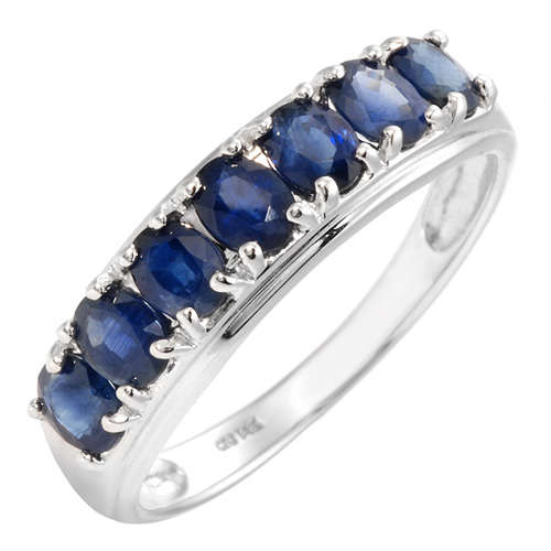 **EXCLUSIVE JEWELRY**1.4ctw Sapphire Eternity Ring in White Gold**Size 7
