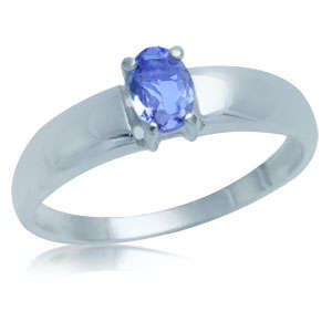 Natural Tanzanite*925 Sterling Silver*Engagement Ring - Size 8
