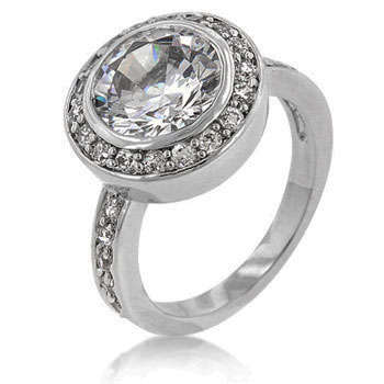 **SPARKLING**Mienkie"s Ring**3.15ct Gorgeous Simulated Diamond Engagement Ring**All Sizes