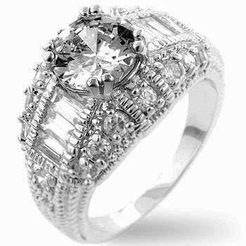 **Stunning** Simulated Diamond Engagement ring**