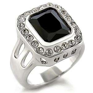 **EXTRAORDINARY**3.00 ct Simulated Black Diamond Engagement Ring*Size 9***