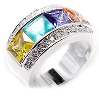 **STUNNING** Multi Gemstone Dress Ring**Sizes 7-10***