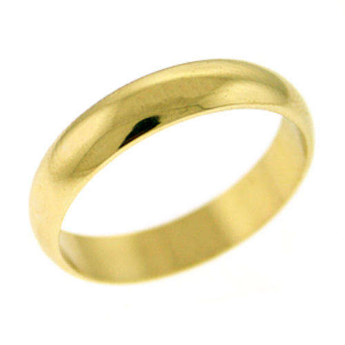 Gold Plated unisex Wedding Band- Size 6-12