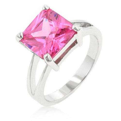 **STUNNING****4ct Ice Pink cz dress ring**Size 7/10**
