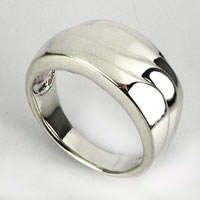 925 Sterling Silver**Modern unisex wedding band**
