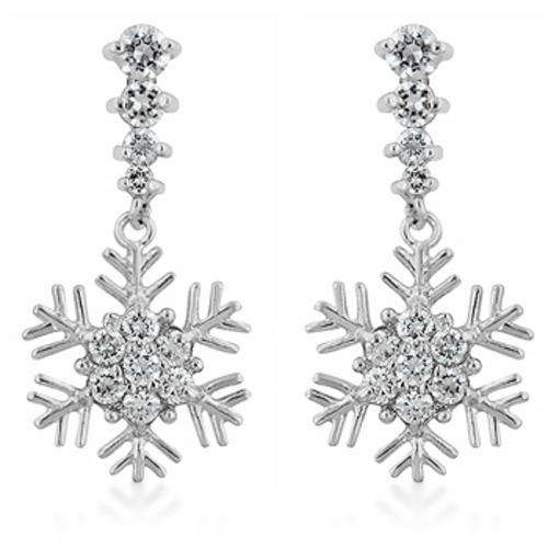 ****FROST YOURSELF****SPARKLING SnowFlake Drop Earrings***