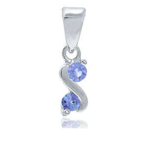 **NEW ARRIVAL**925 STERLING SILVER** AUTHENTIC 0.28ctw TANZANITE PENDANT