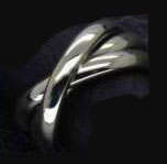 Men's Solid Stainless Steel Russian Wedding Bands- Size 6