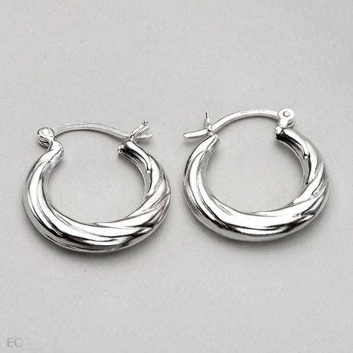 925 Sterling Silver Hoop Earrings