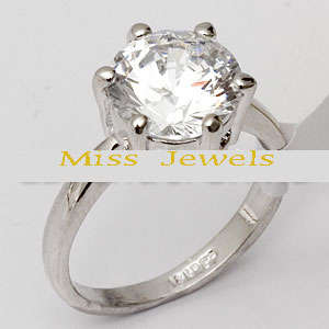 ***GORGEOUS***3.50ct Round Cut CZ Solitaire Engagement Ring**