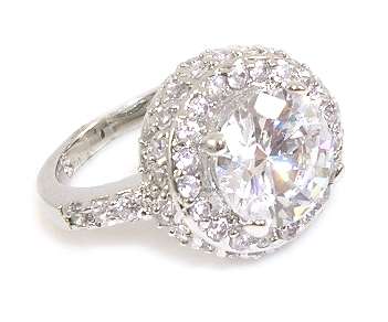 2.75ct Round Cut CZ Costume Cocktail style Ring