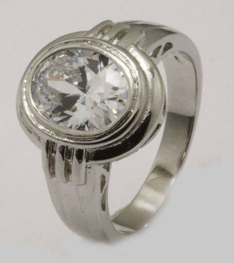 ***GORGEOUS***Simulated Diamond Dress Ring**Size 7**