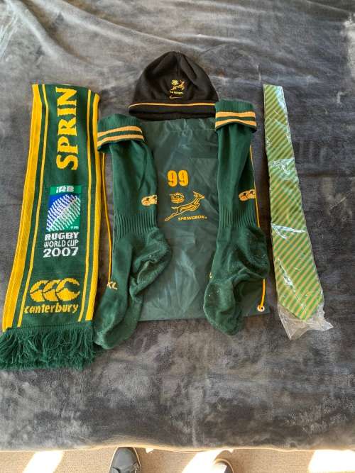 Springbok rugby player issue hamper