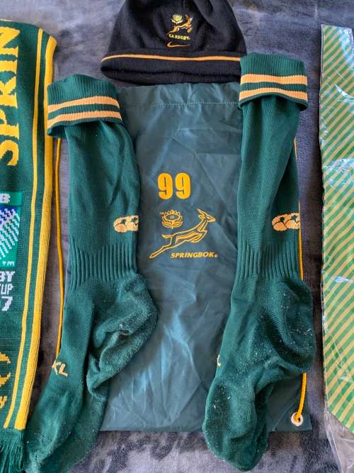 Springbok rugby player issue hamper
