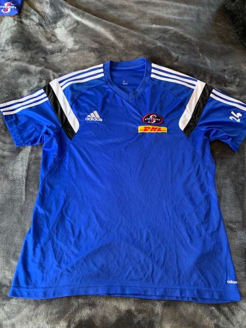 Stormers rugby player issue warm-up t-shirt - Adidas - Size XL