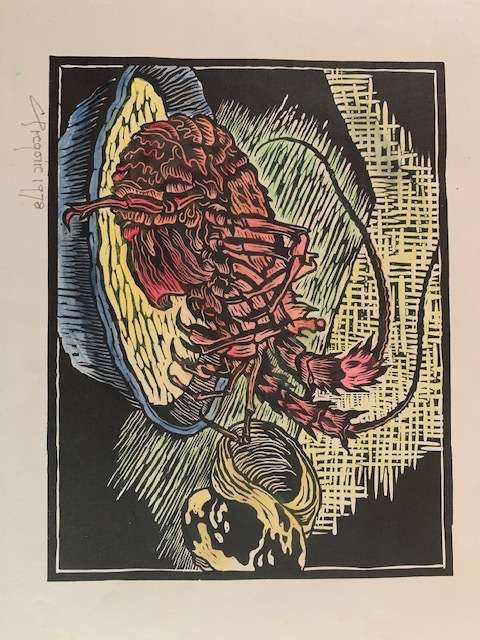 Gregoire Boonzaier still life with Lobster