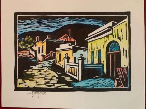 Gregoire Boonzaier handcoloured District Six