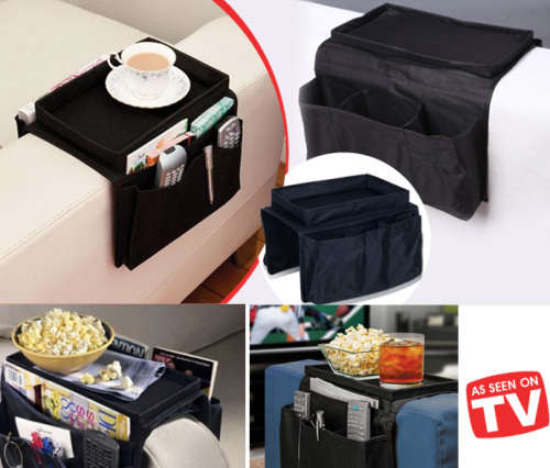 Arm Rest Organizer Remote Control Holder For Sofas, Couches and Chairs