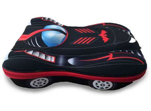 Kids 3D Racing Batman Car Backpack Bag Travel Pre School BLACK