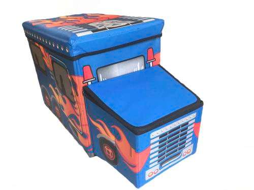 Brand New Kids' Truck Ottoman Foldable Seatable Toys Cars Storage Box. Perfect Gift!