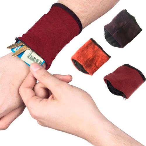 Pack of 3  Wrist Wallets Safety Travel Gym Running Jogging and everyday use
