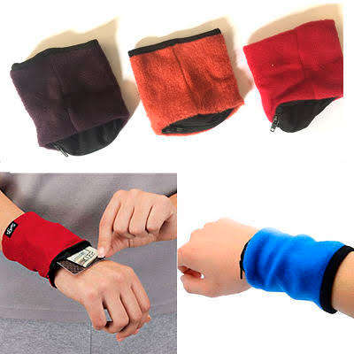 Pack of 3  Wrist Wallets Safety Travel Gym Running Jogging and everyday use