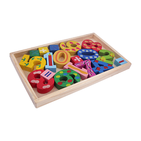 High Quality Wooden Learn Maths Numbers Counting Fun Toys Kids Toddlers