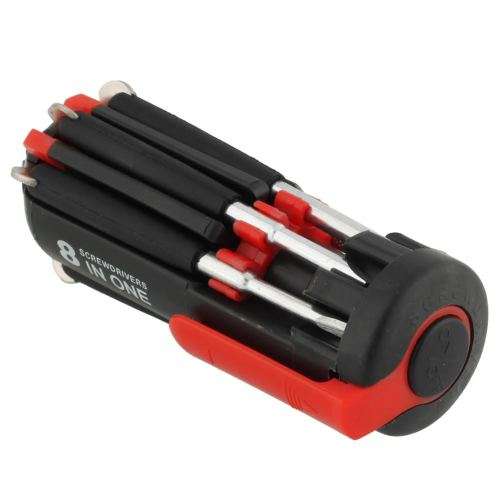 8 IN 1 MULTI-SCREWDRIVER SET WITH LED TORCH