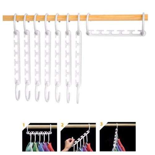 Triple Your Closet Space with Wonder Hangers 8 Pcs Organize Clothes