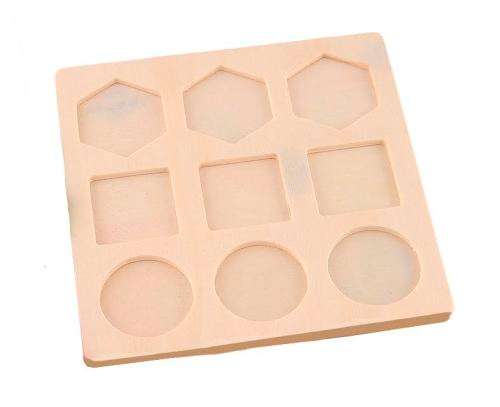 Shape Matching Wooden Building Blocks Toys Baby Toddler Educational Fun