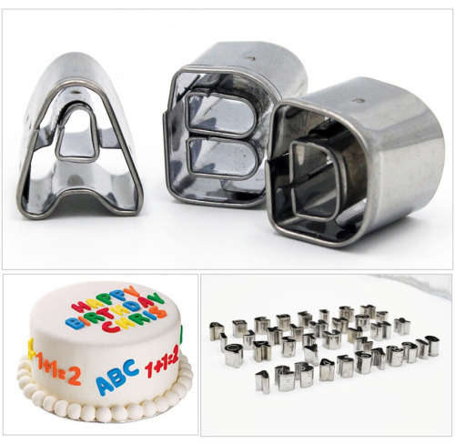 BIG 26 Alphabets Cookie Cutters Cake Decorating Set Mould 8cm Tall