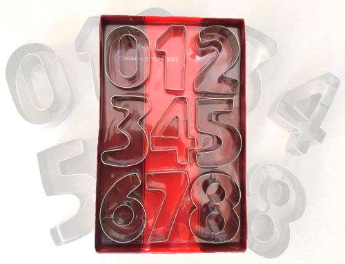 Numbers Cookie Cutters Set Cake Decorating Mould Baking Learning Fun Kids