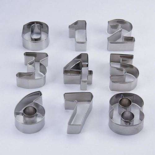 Numbers Cookie Cutters Set Cake Decorating Mould Baking Learning Fun Kids