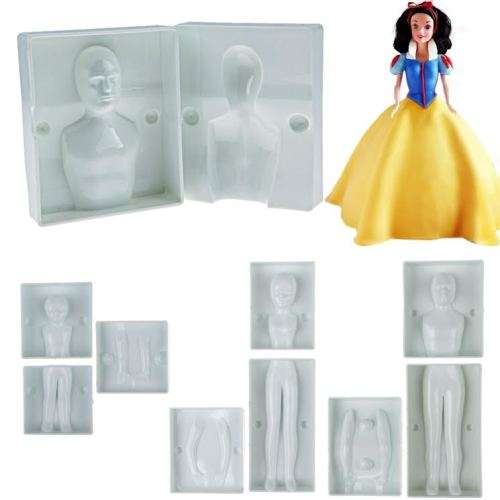 Bake 3D Cake with FOUR People Moulds Decorate Family Figurines Man Women Child