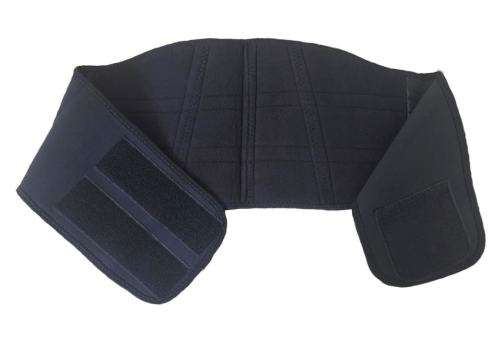 Low Back Pain Strain Relief Glisten Warning Motorcycle Waist Support Belt Black