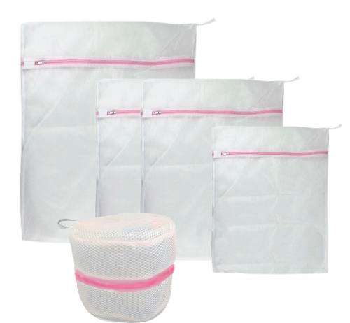 NEW Set of 5 Multi Function Travel Delicates Lingerie Mesh Tidy Laundry Smart Wash Bags
