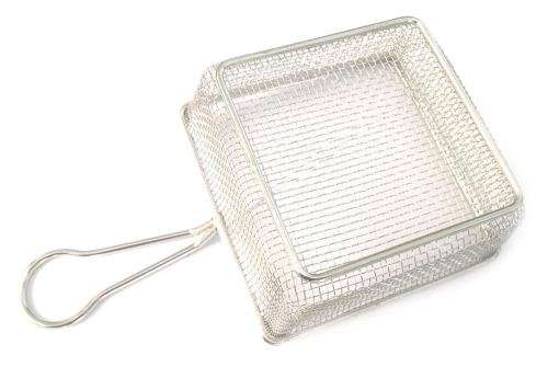 Small Stainless Steel Serving Basket Kitchen Cooking Tool Food Presentation Tableware