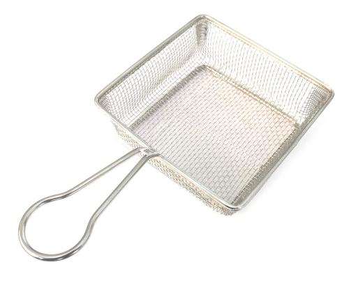 Small Stainless Steel Serving Basket Kitchen Cooking Tool Food Presentation Tableware