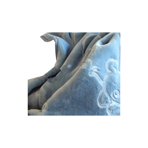 HIGH QUALITY Blue Embossed Baby Blanket