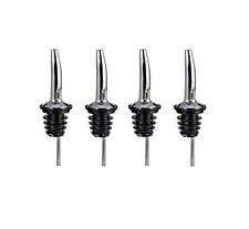 NEW 4 Metal Speed Pourer Bar Wine Olive Oil Bottle Spout Stopper Liquor  Dispenser