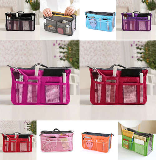 My Bag Organizer Ladies Travel Cosmetic Purse Handbag Insert Tidy Bag Storage